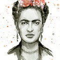 Frida Kahlo Portrait Painting by Olga Shvartsur Frida Kahlo Portrait Painting by Olga Shvartsur