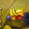Fruitbowl And Candle by Tammera Malicki-Wong Fruitbowl And Candle by Tammera Malicki-Wong