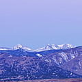 Full Moon Setting Over The Colorado Rocky Mountains Photograph by James BO Insogna