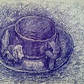 Full Of Thought Drawing by Sukalya Chearanantana Full Of Thought Drawing by Sukalya Chearanantana