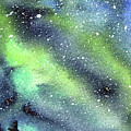 Galaxy Watercolor Nebula Northern Lights by Olga Shvartsur Galaxy Watercolor Nebula Northern Lights by Olga Shvartsur