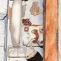 Garage Lock Number Three Painting by Ken Powers Garage Lock Number Three Painting by Ken Powers