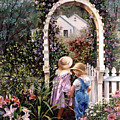 Garden Gate Painting by Marie Witte Garden Gate Painting by Marie Witte