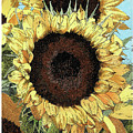 Garden Gold Drawing by Louise Howarth Garden Gold Drawing by Louise Howarth
