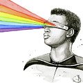 Geordi Sees the Rainbow Painting by Olga Shvartsur Geordi Sees the Rainbow Painting by Olga Shvartsur