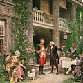George Washington At Bartrams Garden by Jean Leon Jerome Ferris George Washington At Bartrams Garden by Jean Leon Jerome Ferris