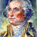 George Washington portrait Painting by Suzann Sines George Washington portrait Painting by Suzann Sines