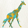 Giraffe Watercolor Art Mixed Media by Christina Rollo Giraffe Watercolor Art Mixed Media by Christina Rollo