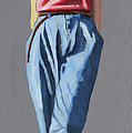 Girl Standing Painting by Kevin Hughes Girl Standing Painting by Kevin Hughes