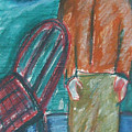 Girl with Chair Pastel by Katt Yanda Girl with Chair Pastel by Katt Yanda