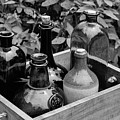 Glass Bottles in the Garden Photograph by Nicole Lloyd Glass Bottles in the Garden Photograph by Nicole Lloyd