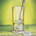 Glass with Melting Fork by Melissa A Benson Glass with Melting Fork by Melissa A Benson