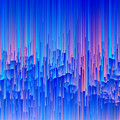Glitchy Rain - Abstract Pixel Art Digital Art by Jennifer Walsh Glitchy Rain - Abstract Pixel Art Digital Art by Jennifer Walsh