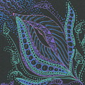 Glitter Flower Drawing by Jan Steinle Glitter Flower Drawing by Jan Steinle