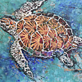 Glittering Turtle Painting by Jyotika Shroff Glittering Turtle Painting by Jyotika Shroff
