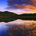 Gloaming Lake Photograph by Kadek Susanto
