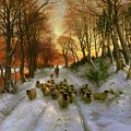 Glowed with Tints of Evening Hours Painting by Joseph Farquharson Glowed with Tints of Evening Hours Painting by Joseph Farquharson