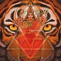 Goddess Durga Painting by Sue Halstenberg Goddess Durga Painting by Sue Halstenberg