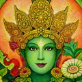 Goddess Green Tara's Face by Sue Halstenberg Goddess Green Tara's Face by Sue Halstenberg