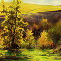 Gold Leaf Painting by Steve Henderson