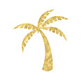 Gold Palm Tree- Art by Linda Woods Mixed Media by Linda Woods Gold Palm Tree- Art by Linda Woods Mixed Media by Linda Woods