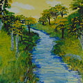 Golden Aspens Painting by Saundra Johnson Golden Aspens Painting by Saundra Johnson