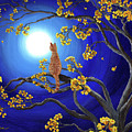 Golden Flowers in Moonlight Painting by Laura Iverson Golden Flowers in Moonlight Painting by Laura Iverson