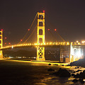Golden Gate Bridge at Night by Digiblocks Photography