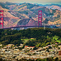 Golden Gate Bridge - Twin Peaks Photograph by Doug Sturgess Golden Gate Bridge - Twin Peaks Photograph by Doug Sturgess
