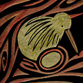Golden Kiwi Mixed Media by Roseanne Jones Golden Kiwi Mixed Media by Roseanne Jones