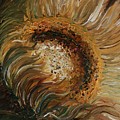 Golden Sunflower Painting by Nadine Rippelmeyer Golden Sunflower Painting by Nadine Rippelmeyer