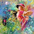 Golf Fascination Painting by Miki De Goodaboom Golf Fascination Painting by Miki De Goodaboom
