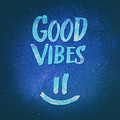 Good Vibes Funny Smiley Statement Happy Face Blue Stars Edit Digital Art by Philipp Rietz Good Vibes Funny Smiley Statement Happy Face Blue Stars Edit Digital Art by Philipp Rietz