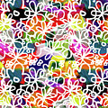 Graffiti Garden 2- Art by Linda Woods Mixed Media by Linda Woods Graffiti Garden 2- Art by Linda Woods Mixed Media by Linda Woods