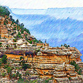Grand Canyon Overlook Sketched Digital Art by Kirt Tisdale Grand Canyon Overlook Sketched Digital Art by Kirt Tisdale