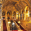 Grand Staircase, Budapest by James Dougherty