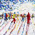 Grande Motte Tignes Painting by Pete Caswell
