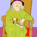 Grandma And Puppy by Pharris Art Grandma And Puppy by Pharris Art