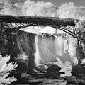 Great Falls Paterson NJ BW Photograph by Susan Candelario Great Falls Paterson NJ BW Photograph by Susan Candelario