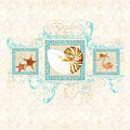 Greek Key Nautilus Starfish n Conch Shells Painting by Audrey Jeanne Roberts Greek Key Nautilus Starfish n Conch Shells Painting by Audrey Jeanne Roberts
