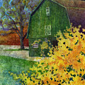 Green Barn Painting by Hailey E Herrera Green Barn Painting by Hailey E Herrera