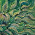 Green Flowing Flower by Nadine Rippelmeyer Green Flowing Flower by Nadine Rippelmeyer