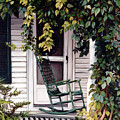 Green Rocking Chair Painting by Marie Witte Green Rocking Chair Painting by Marie Witte