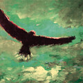 Green Sky Painting by Enrico Garff Green Sky Painting by Enrico Garff