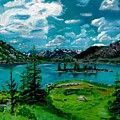 Grizzly Lake Painting by David Bigelow Grizzly Lake Painting by David Bigelow