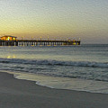 Gulf Shores Alabama Fishing Pier Digital Painting A82518 Painting by Mas Art Studio Gulf Shores Alabama Fishing Pier Digital Painting A82518 Painting by Mas Art Studio