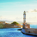 Habour and Lighthouse of Chania by Anastasy Yarmolovich
