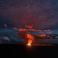 Halemaumau Crater at Night Photograph by Susan Rissi Tregoning Halemaumau Crater at Night Photograph by Susan Rissi Tregoning