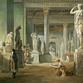 Hall of Seasons at the Louvre Painting by Hubert Robert Hall of Seasons at the Louvre Painting by Hubert Robert