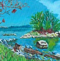 Hamilton inner bay Painting by David Bigelow Hamilton inner bay Painting by David Bigelow